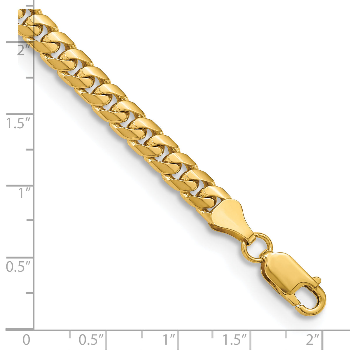 14k 5.5mm Solid Miami Cuban Chain