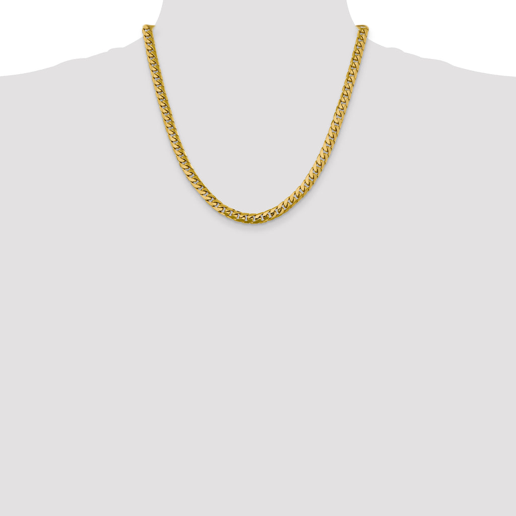 6.25mm 14K Yellow Gold Miami Cuban Link Chain - Sophia Jewelers