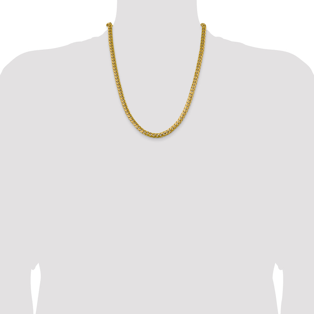14k 6.25mm Solid Miami Cuban Chain