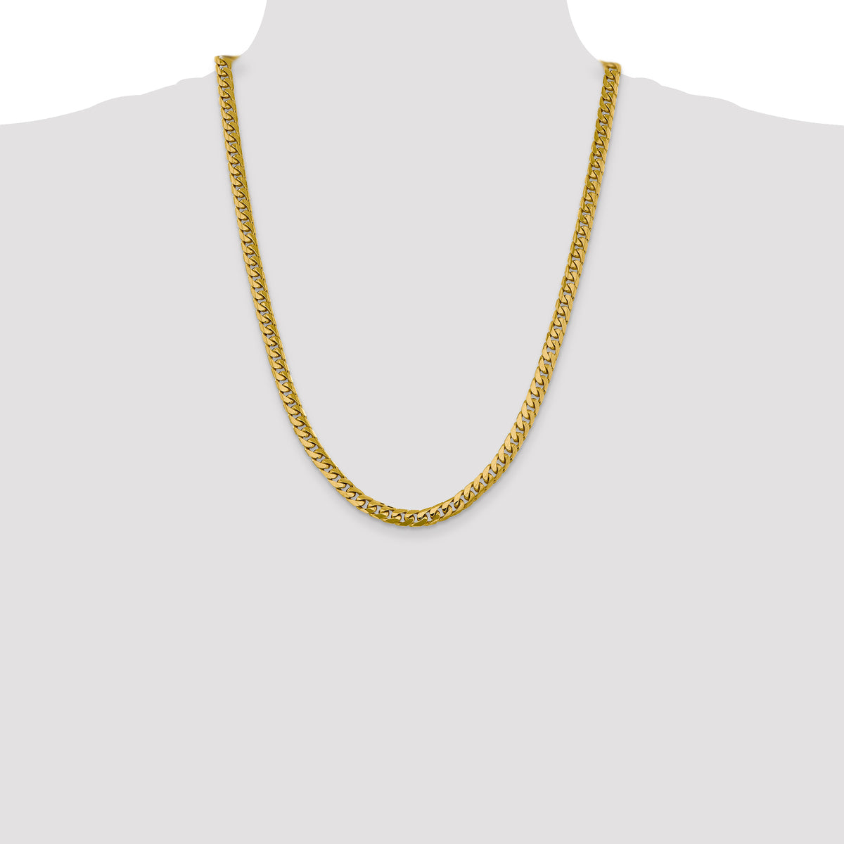 14k 6.25mm Solid Miami Cuban Chain