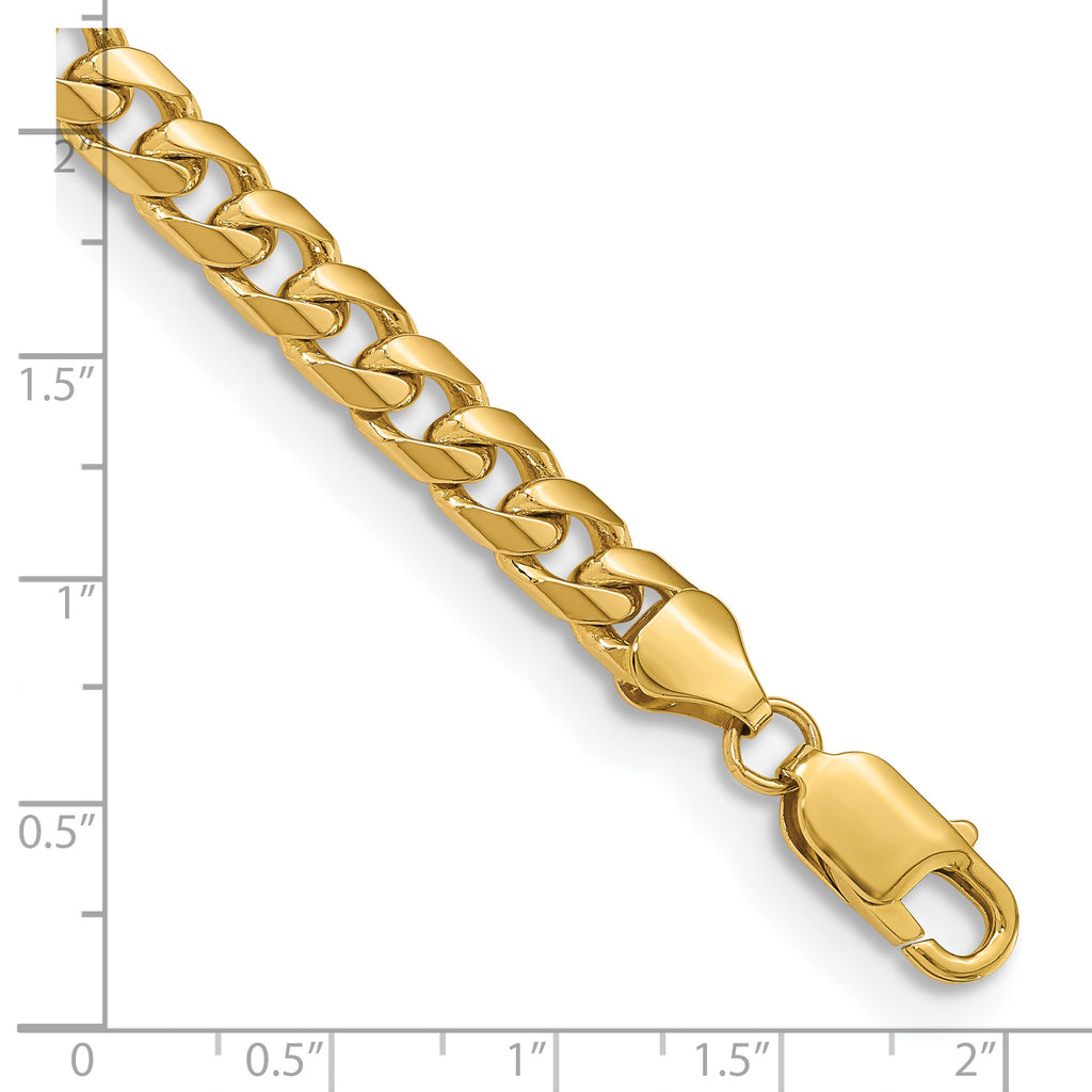 14k 6.25mm Solid Miami Cuban Chain