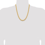 14k 6.75mm Solid Miami Cuban Chain