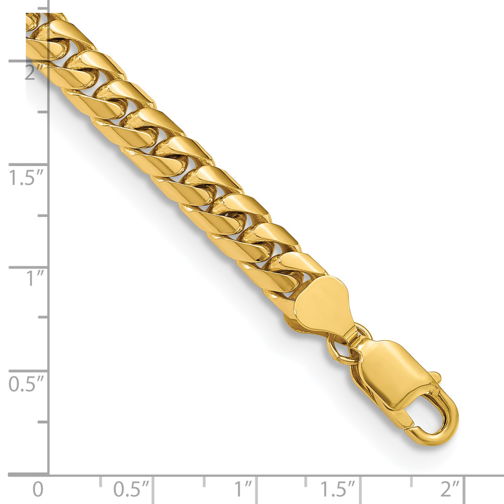 14k 6.75mm Solid Miami Cuban Chain