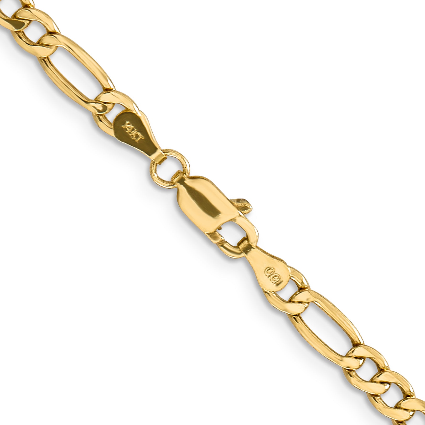 4.4mm 14K Yellow Gold Figaro Chain Secondary image