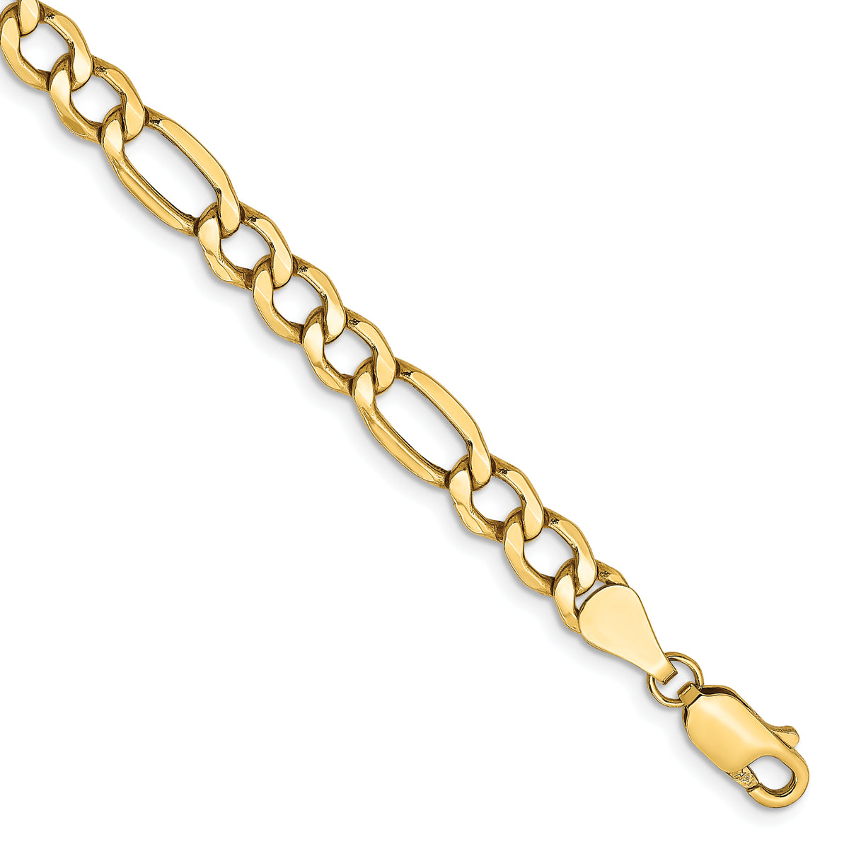 14k 5.75mm Semi-Solid Figaro Chain Main image