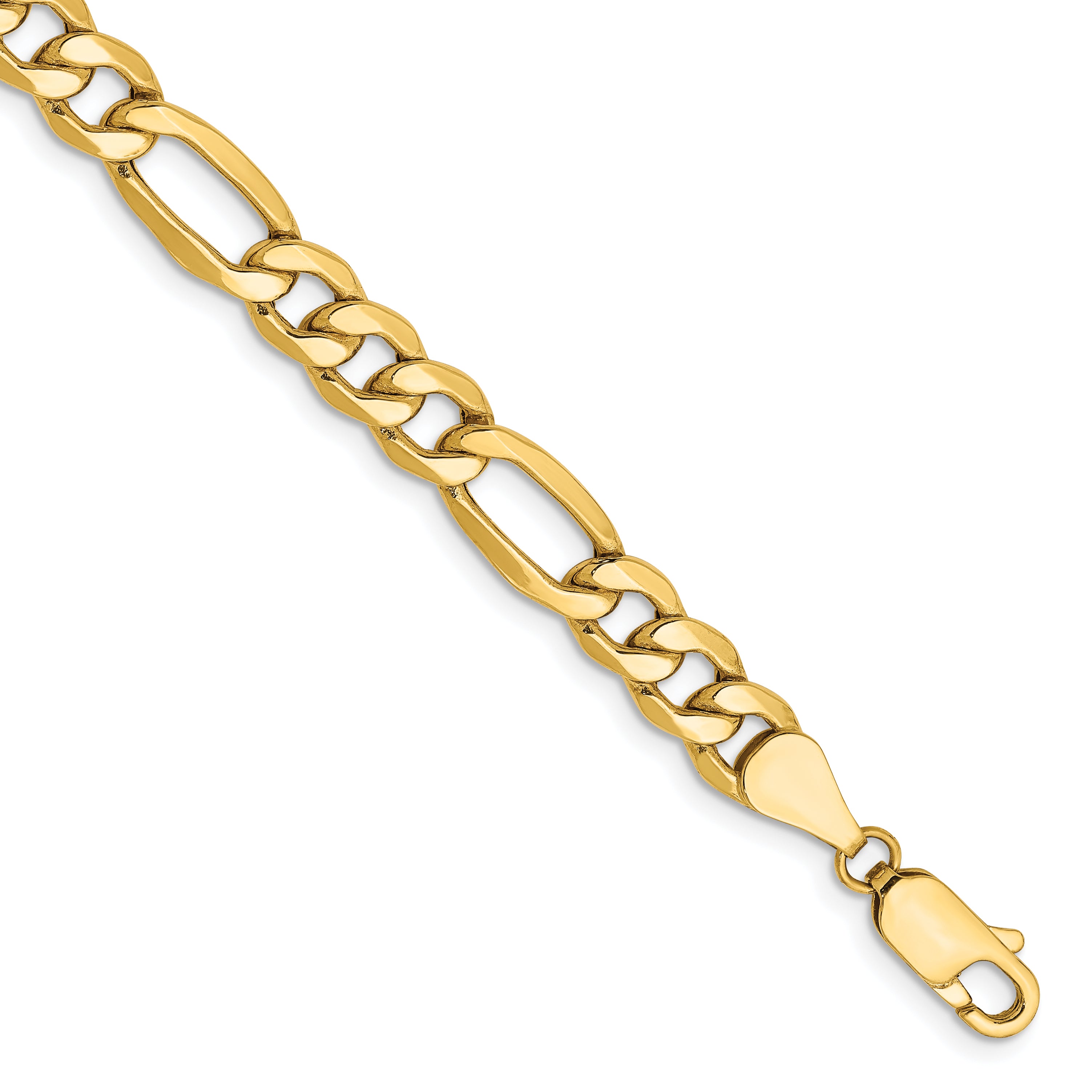6.25mm 14K Yellow Gold Figaro Chain - Sophia Jewelers