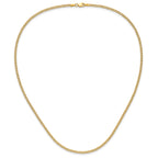 2.5mm 14K Yellow Gold Curb Chain - Sophia Jewelers