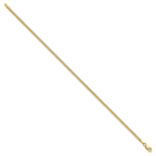 14k 2.5mm Semi-Solid Curb Chain