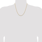 14k 2.85mm Semi-Solid Curb Chain
