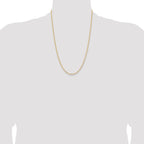 14k 2.85mm Semi-Solid Curb Chain