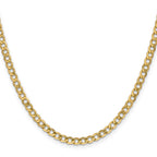 4.3mm 14K Yellow Gold Curb Chain - Sophia Jewelers