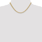 14k 4.3mm Semi-Solid Curb Chain