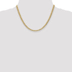 14k 4.3mm Semi-Solid Curb Chain
