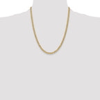 14k 4.3mm Semi-Solid Curb Chain