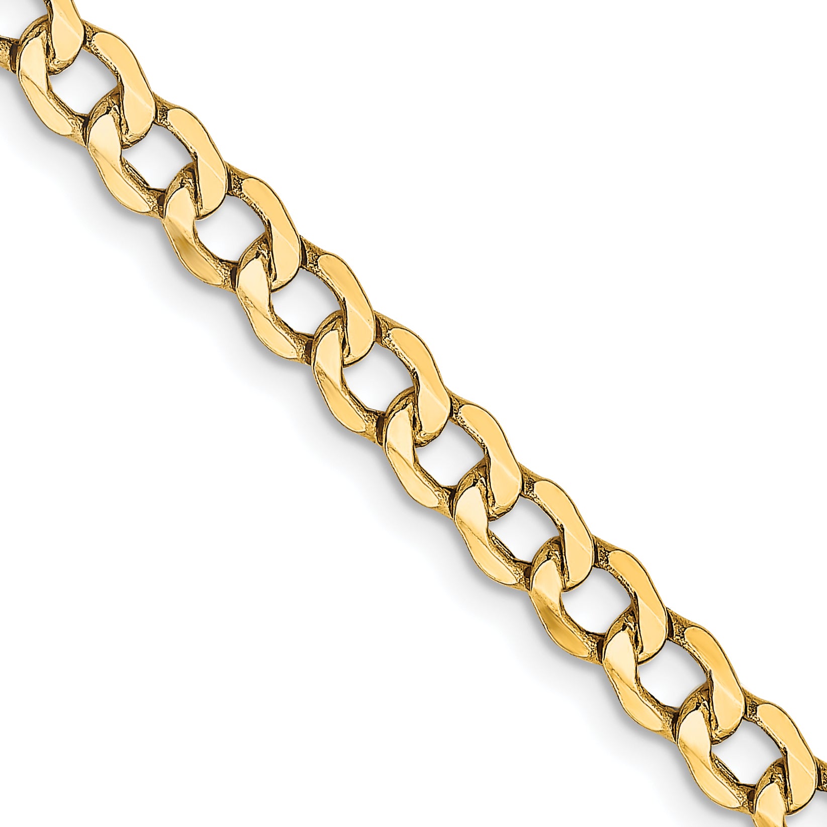 4.3mm 14K Yellow Gold Curb Chain - Sophia Jewelers
