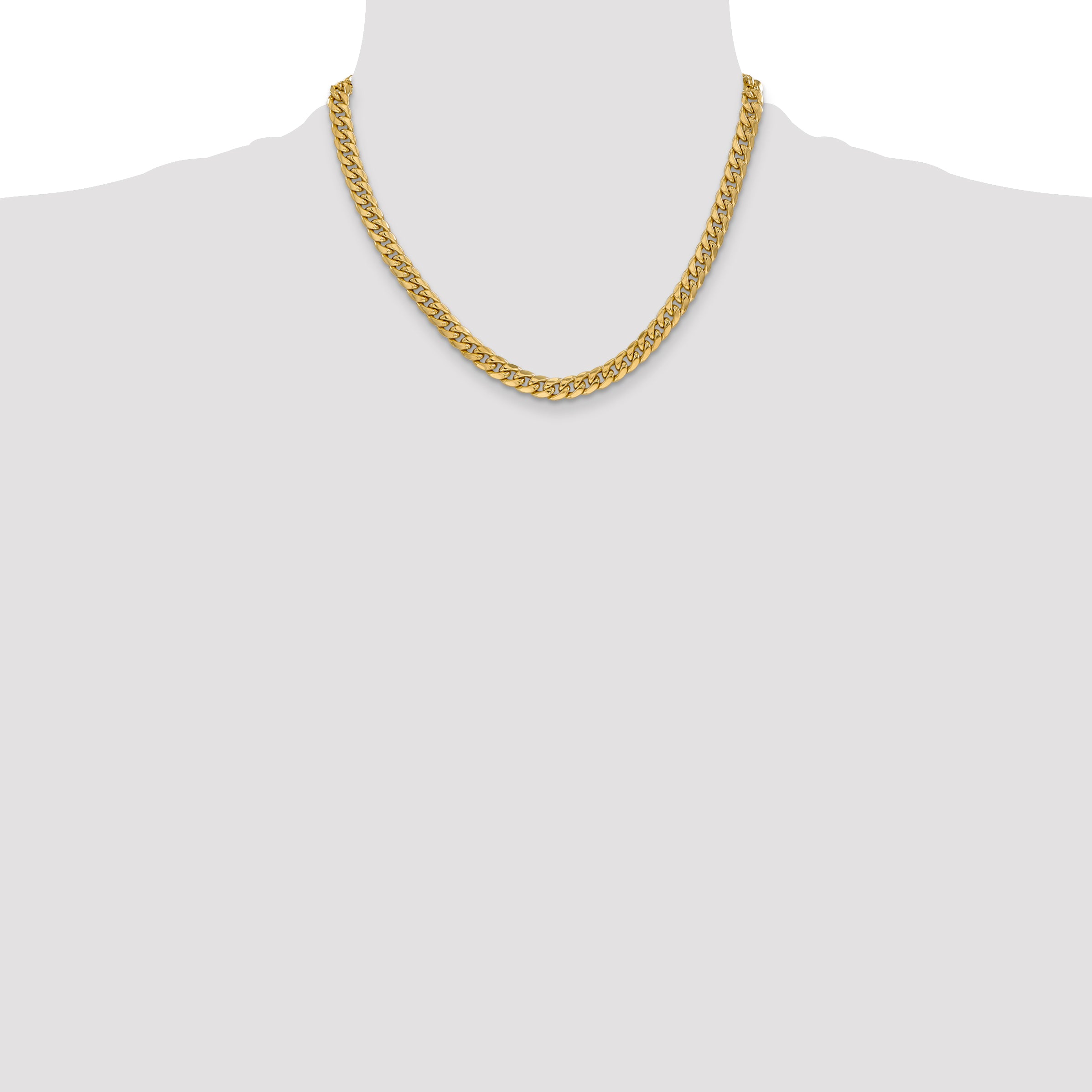 6.0mm 14K Yellow Gold Miami Cuban Link Chain - Sophia Jewelers