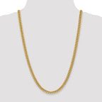 14k 6mm Semi-Solid Miami Cuban Chain