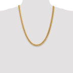 14k 7.3mm Semi-Solid Miami Cuban Chain
