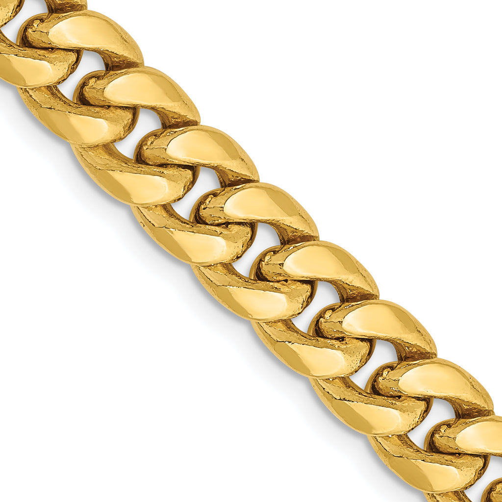 7.3mm 14K Yellow Gold Miami Cuban Link Chain - Sophia Jewelers