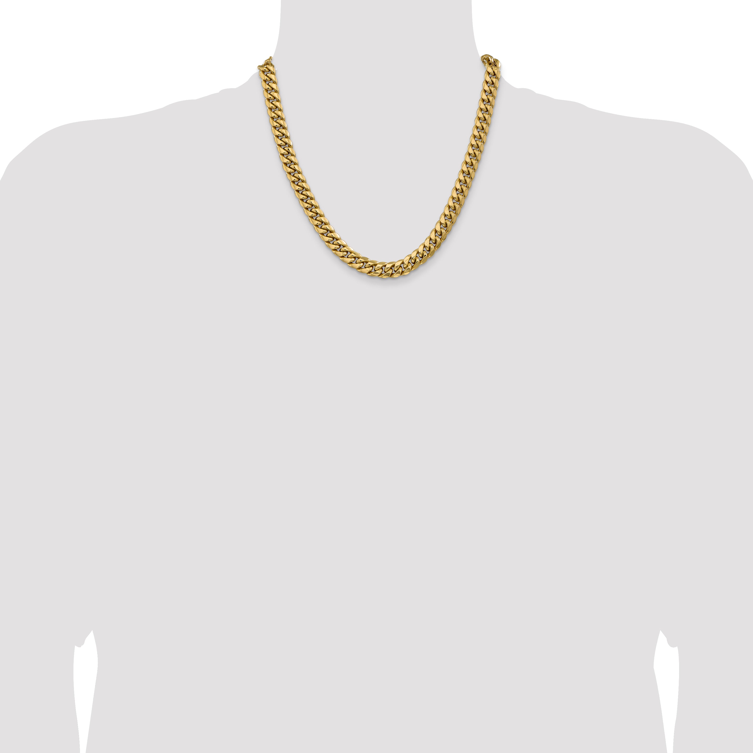 9.3mm 14K Yellow Gold Miami Cuban Link Chain - Sophia Jewelers