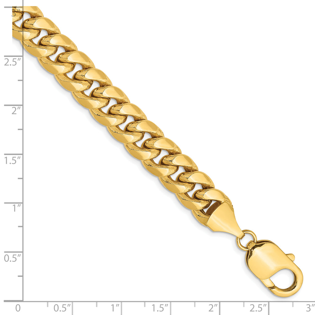 14k 9.3mm Semi-Solid Miami Cuban Chain