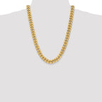 14k 11mm Semi-Solid Miami Cuban Chain