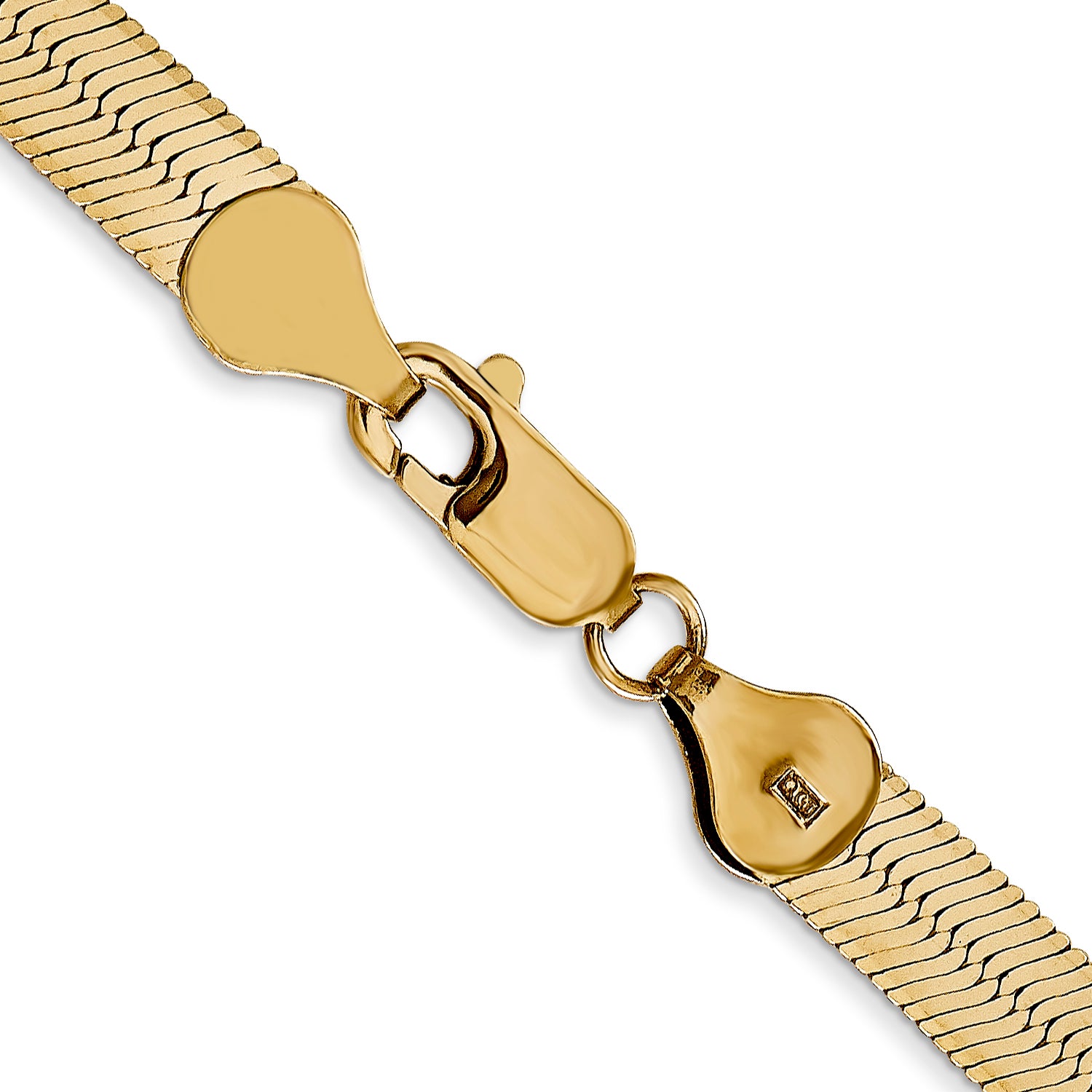 5.5mm 14K Yellow Gold Silky Herringbone Chain - Sophia Jewelers