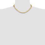 5.5mm 14K Yellow Gold Silky Herringbone Chain - Sophia Jewelers
