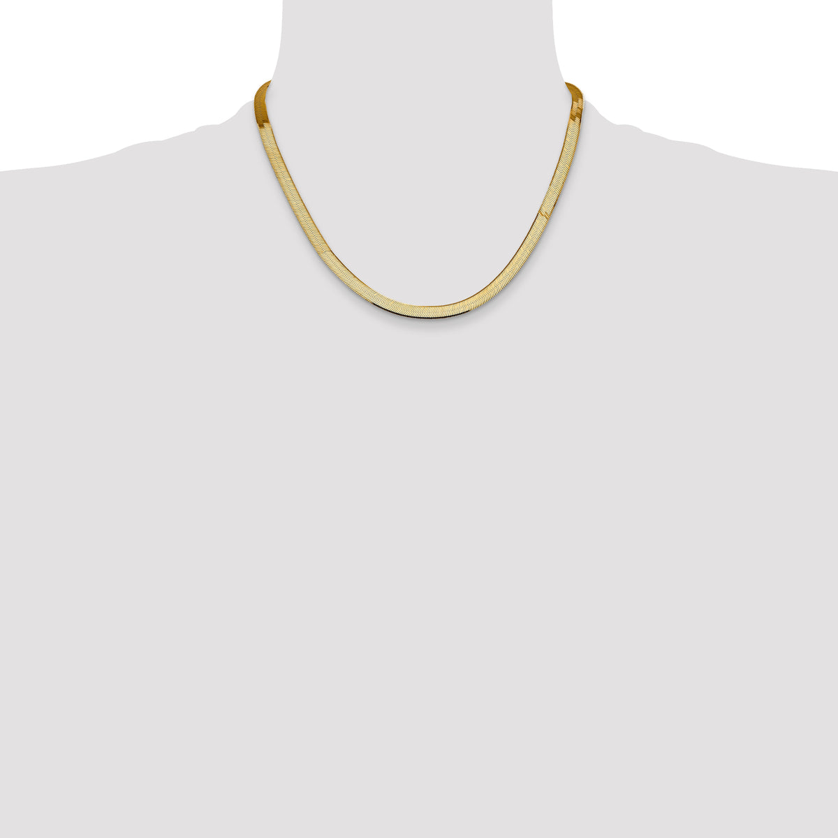 14k 5.5mm Silky Herringbone Chain