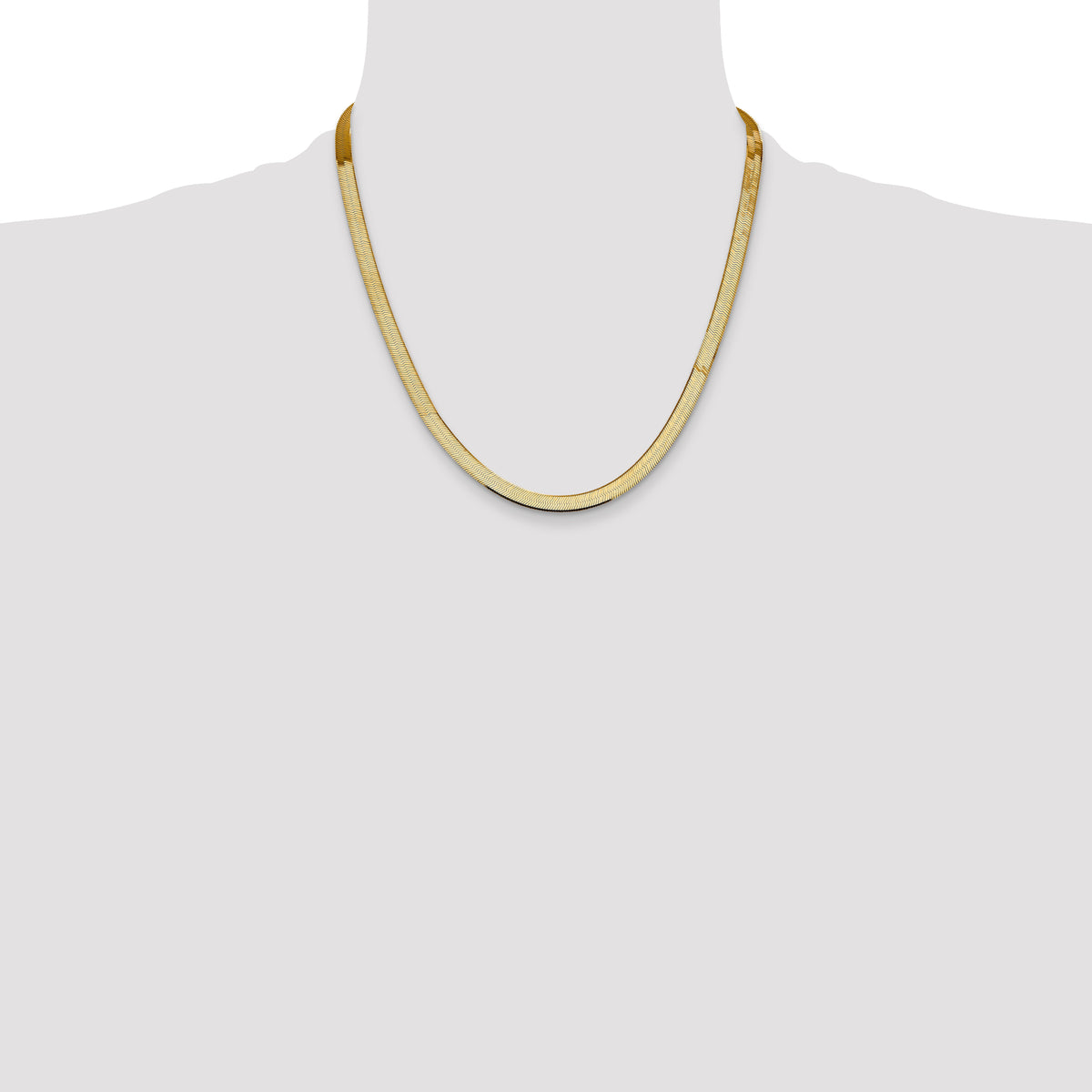 14k 5.5mm Silky Herringbone Chain