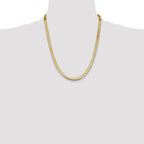 14k 5.5mm Silky Herringbone Chain