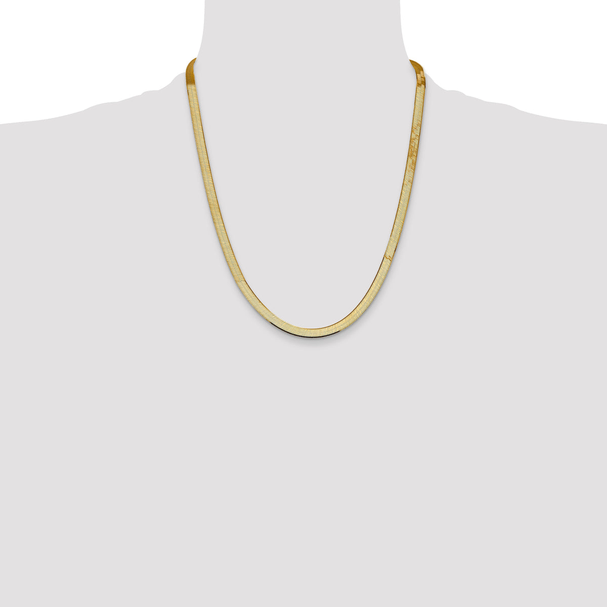 14k 5.5mm Silky Herringbone Chain
