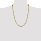 14k 5.5mm Silky Herringbone Chain