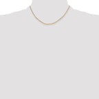 2.2mm 14K Yellow Gold Beveled D/C Paperclip Chain - Sophia Jewelers