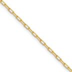 2.2mm 14K Yellow Gold Beveled D/C Paperclip Chain - Sophia Jewelers