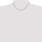 3.0mm 14K Yellow Gold Beveled D/C Paperclip Chain - Sophia Jewelers