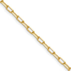 3.0mm 14K Yellow Gold Beveled D/C Paperclip Chain - Sophia Jewelers