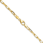 3.5mm 14K Yellow Gold Beveled D/C Paperclip Chain - Sophia Jewelers