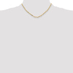 3.5mm 14K Yellow Gold Beveled D/C Paperclip Chain - Sophia Jewelers