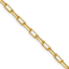 3.5mm 14K Yellow Gold Beveled D/C Paperclip Chain - Sophia Jewelers