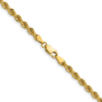 3.5mm 14K Yellow Gold Solid Rope Chain - Sophia Jewelers