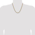 3.5mm 14K Yellow Gold Solid Rope Chain - Sophia Jewelers