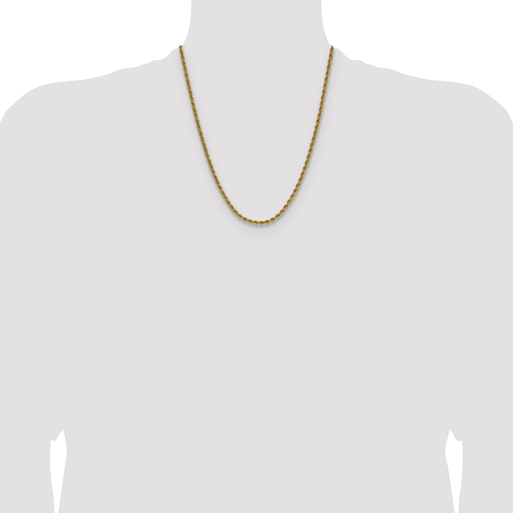14k 3.65mm Regular Rope Chain