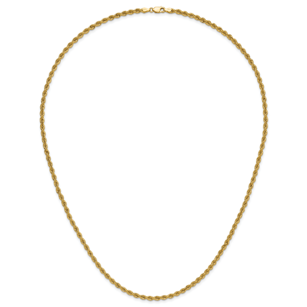 14k 3.65mm Regular Rope Chain