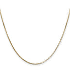1.1mm 14K Yellow Gold Box Chain - Sophia Jewelers