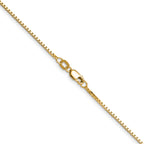 1.1mm 14K Yellow Gold Box Chain - Sophia Jewelers