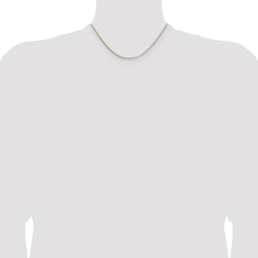 1.1mm 14K Yellow Gold Box Chain - Sophia Jewelers