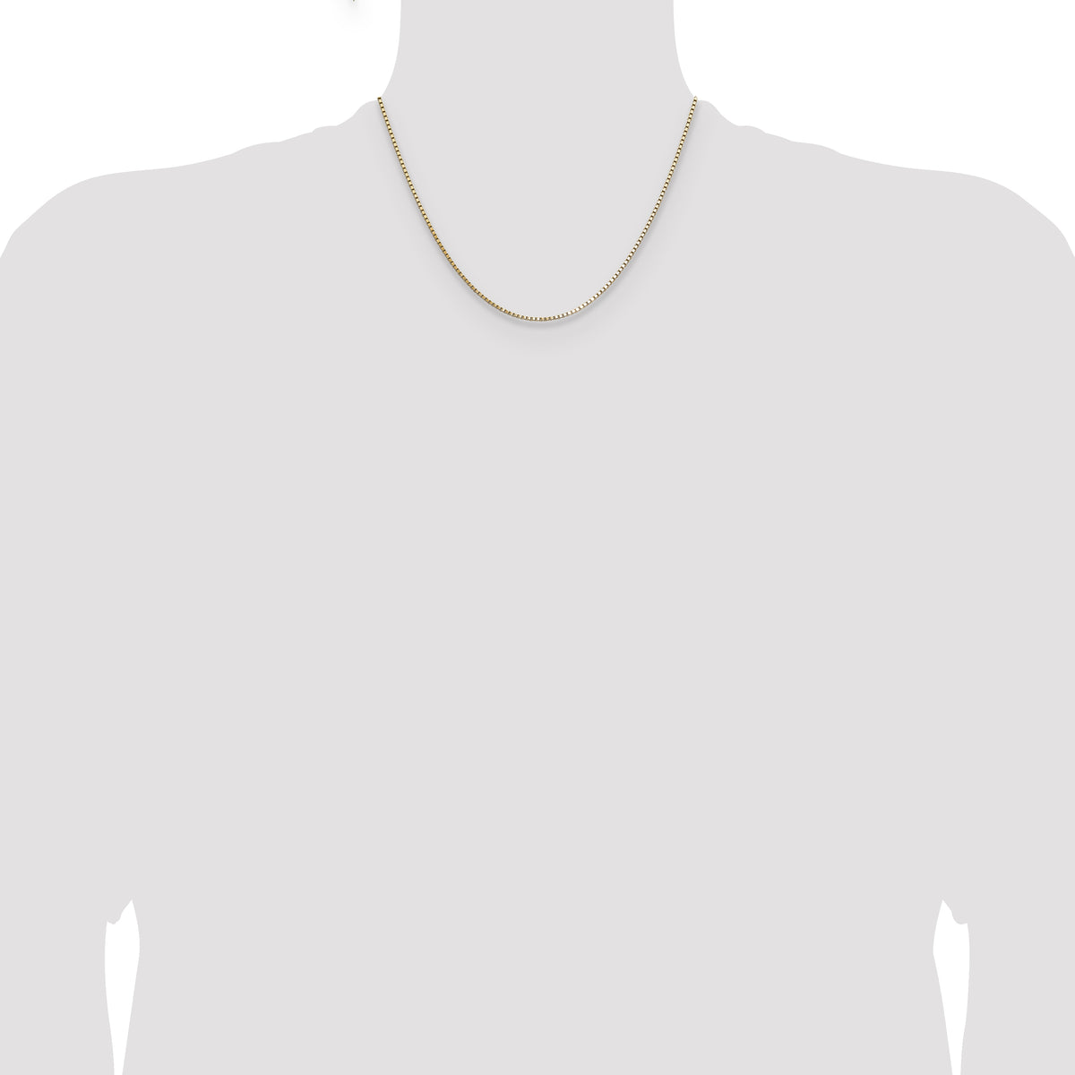 14K 1.10mm Box Chain