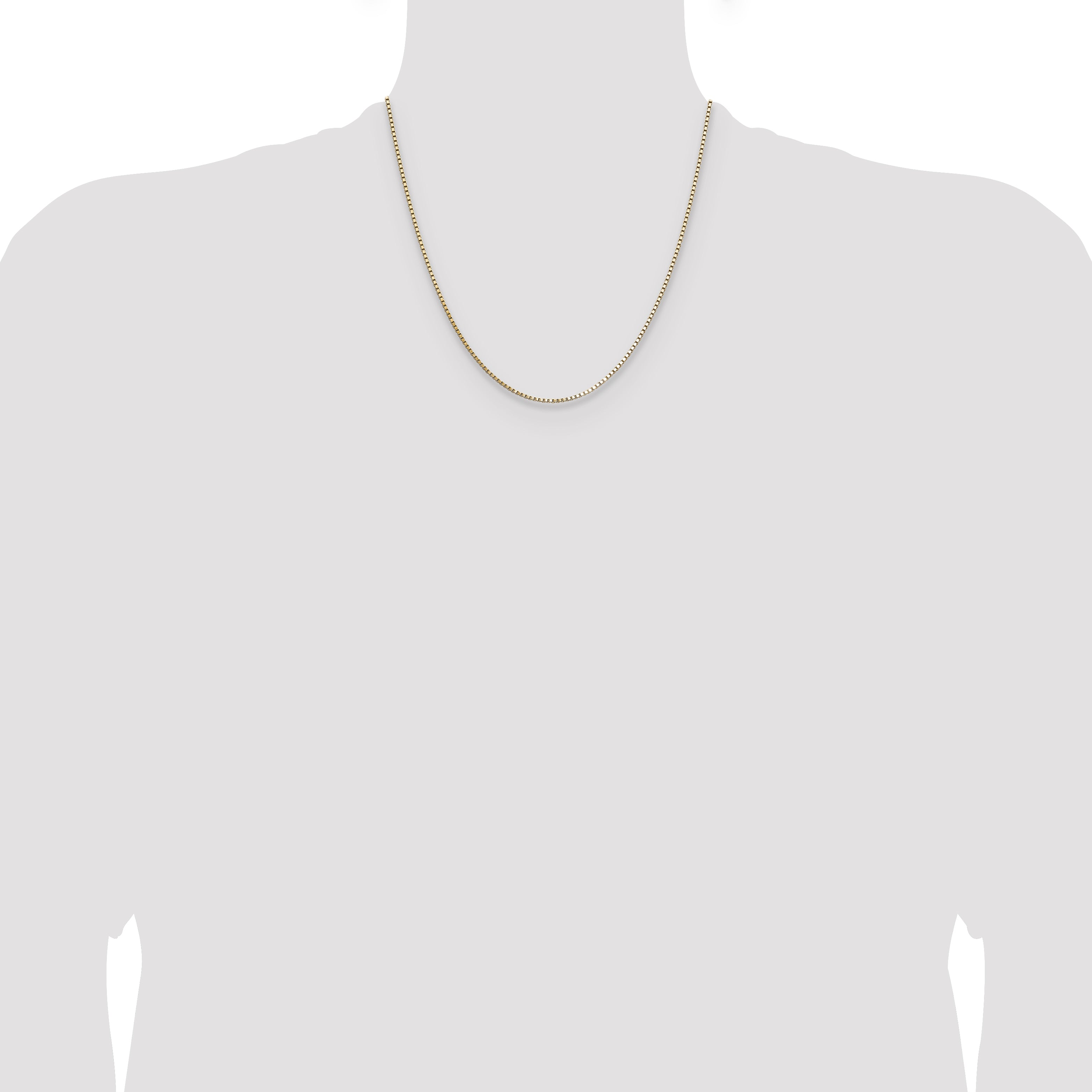 14K 1.10mm Box Chain