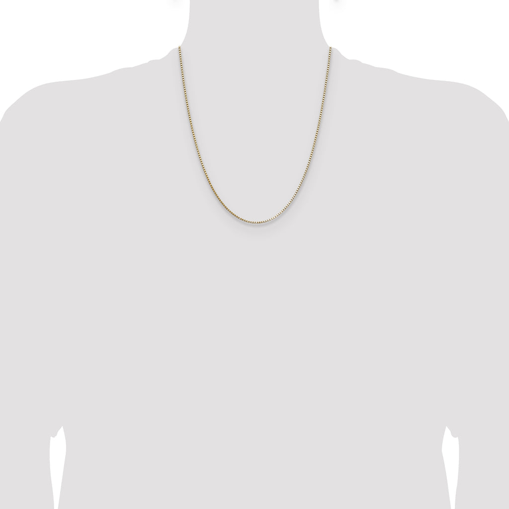 14K 1.10mm Box Chain